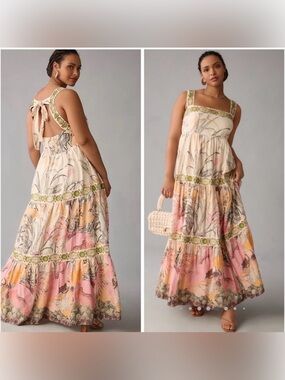 Anthropologie | Dresses | Nwt Anthropologie Bloggers Favorite Maeve  Sequined Tulle Maxi Dress | Poshmark